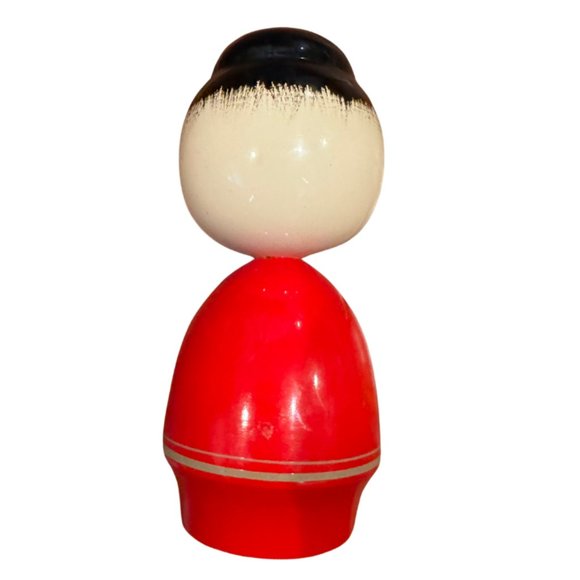 Vintage Genuine Wajima Lacquer Kokeshi Doll Set of 2 (Girl & Boy) - Picture 9 of 11